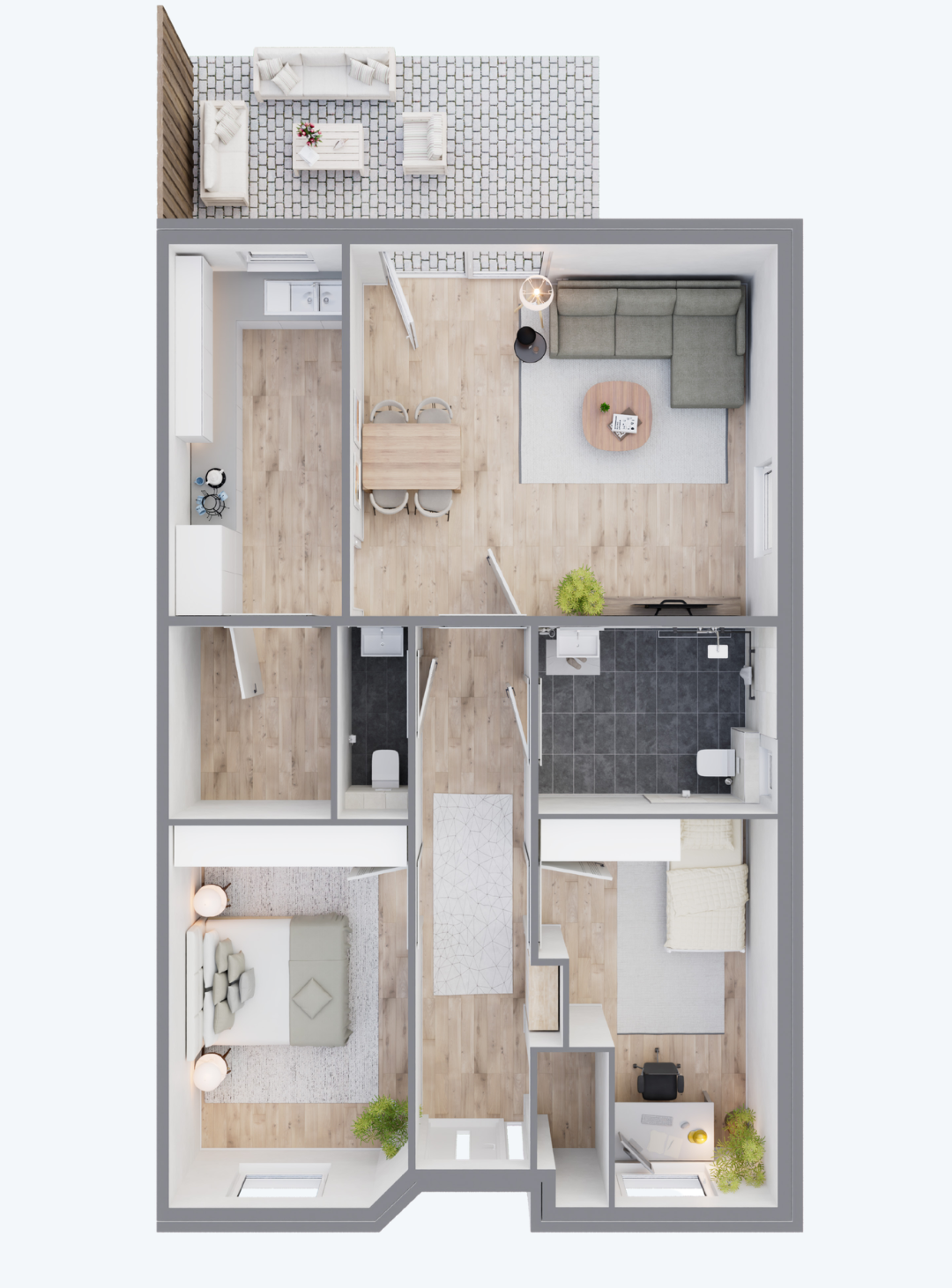 Grundriss Vadcare (blau) Grundriss Vadcare (blau)